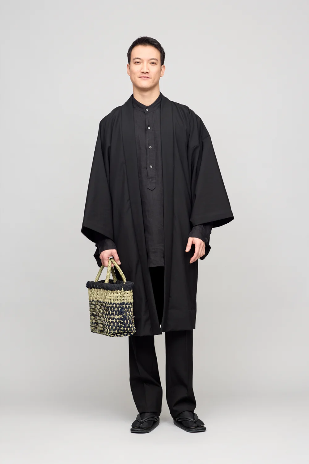 Y. & SONS × NEAT / Wool Poplin / BLACK