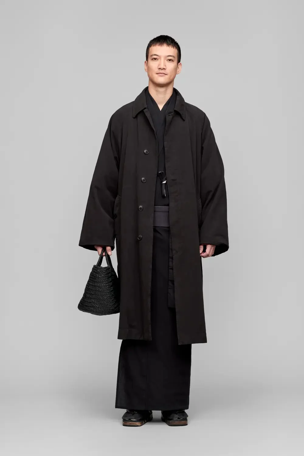 Y. & SONS×COMOLI / 製品染め / バルカラーコート/ BLACK