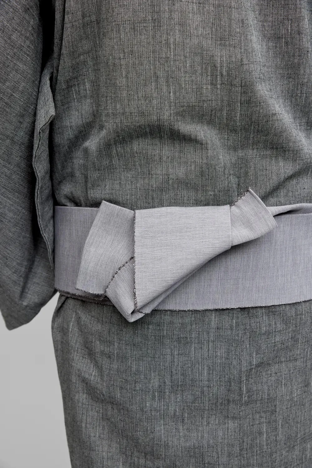 帯 / 片貝綿角帯 / 杢両面 / GRAY