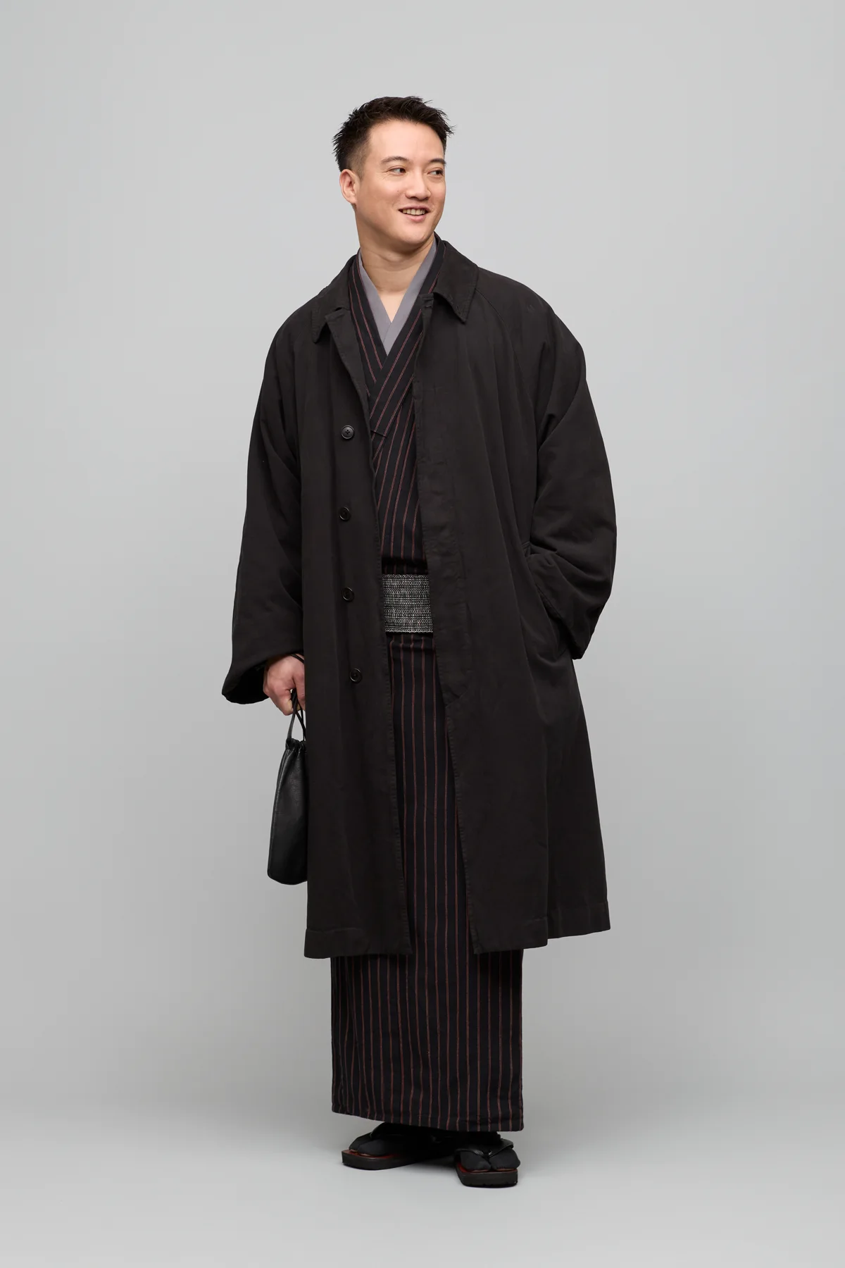 Y. & SONS×COMOLI / 製品染め / バルカラーコート / BLACK