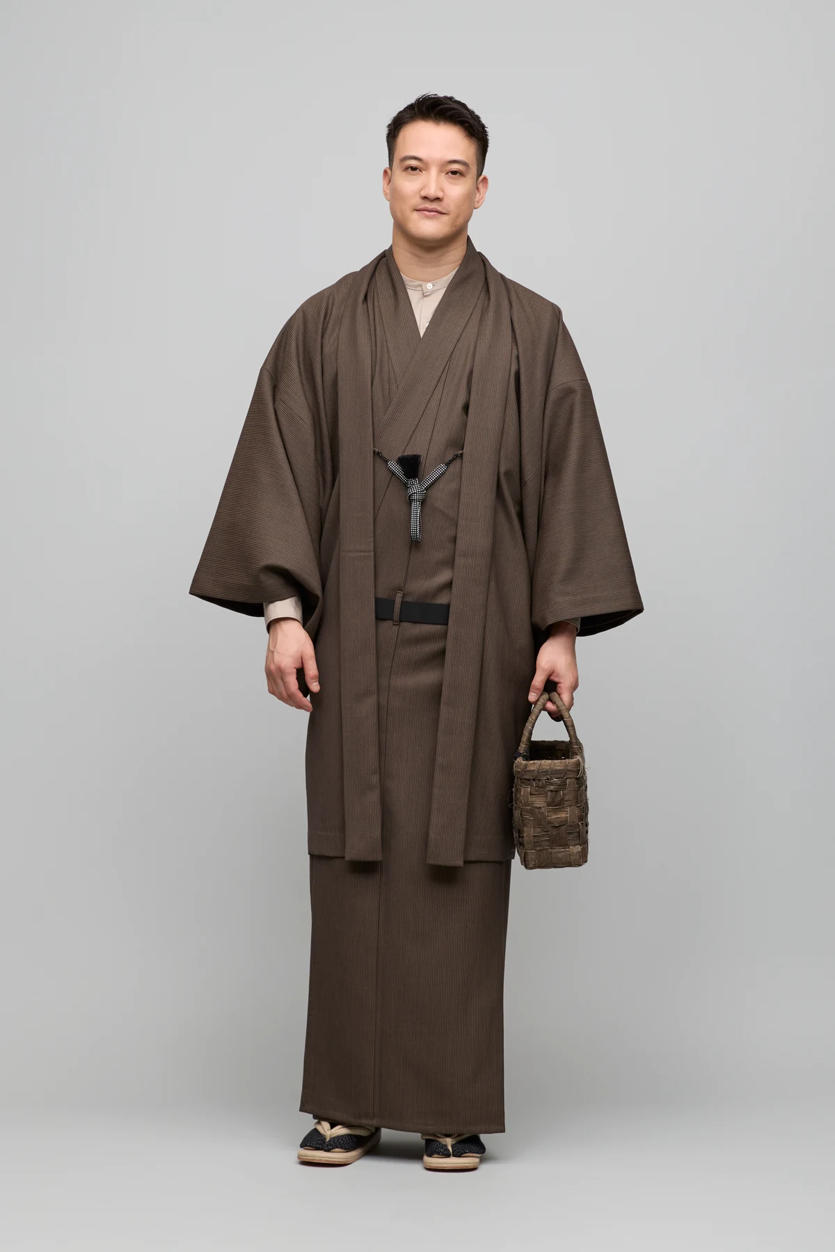 Y. & SONS × Graphpaper / Melange Pique / BROWN